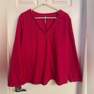 Old Navy. Fleece V-neck long sleeve shirt.